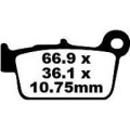 EBC Brakes EPFA Sintered Fast Street and Trackday Pads Rear - EPFA367HH EBC Brakes EPFA Sintered Fast Street and Trackday Pads Rear - EPFA367HH